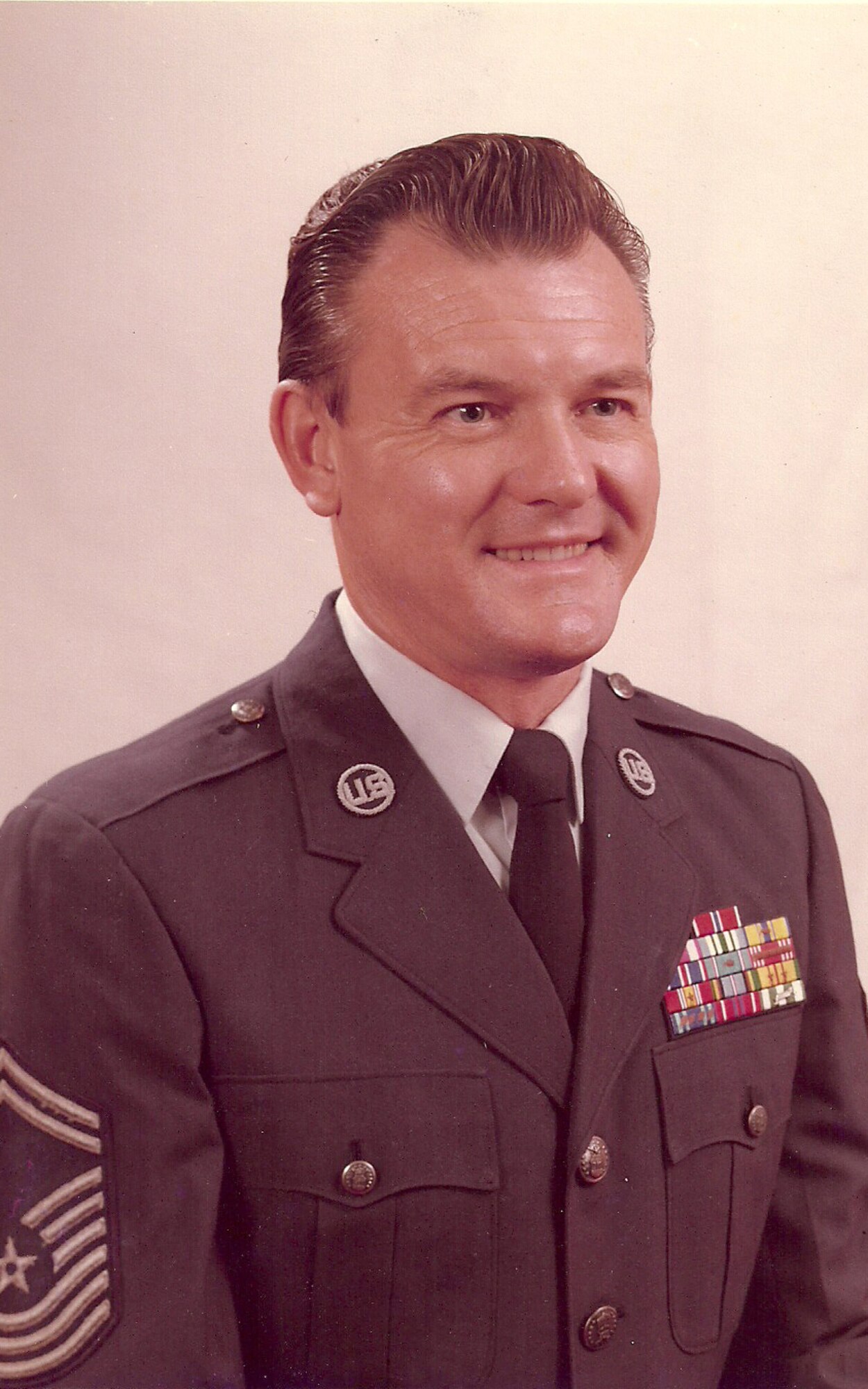 JOINT BASE PEARL HARBOR-HICKAM, Hawaii -- Pictured here in 1978, U.S. Air Force Chief Master Sgt. Stanley Zaucha, was just three years short of retiring from active-duty after 31 years of military service in the Petroleum, Oils and Lubricants career field. During the same month he retired in 1981, Mr. Zaucha was sworn into civil service and would continue on for another 30 years in the fuels career field. Now in February 2011, Mr. Zaucha will be retiring from civil service as a Pacific Air Forces POL facilities manager here. (Submitted photo)