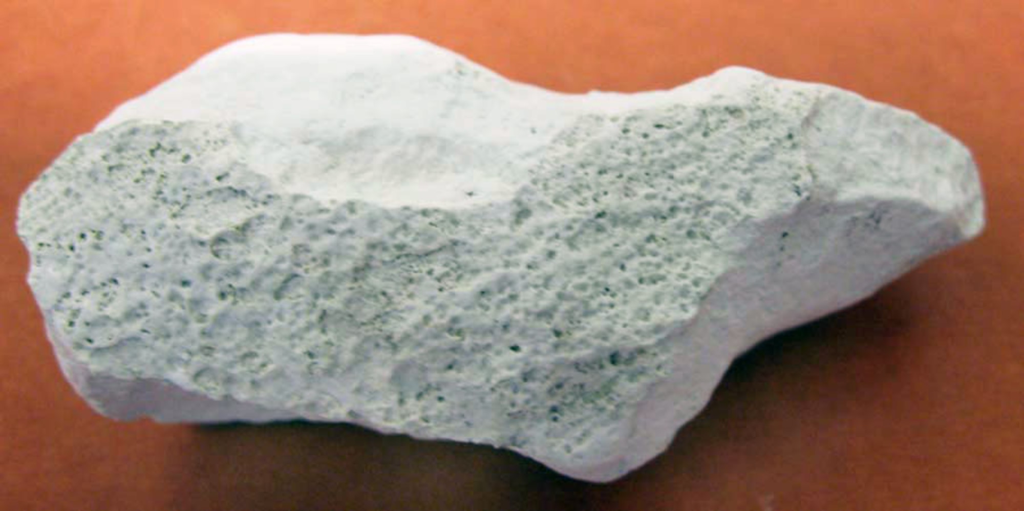 This piece of rock (chalk-calcium carbonate) came from the White Cliffs of Dover in Britain. This item belonged to Col. (Ret.) Robert K. Morgan, who was the pilot of the B-17F "Memphis Belle" and the B-29 "Dauntless Dotty." Col. Morgan served in the U.S. Air Force from 1941 until 1965. (U.S. Air Force photo)