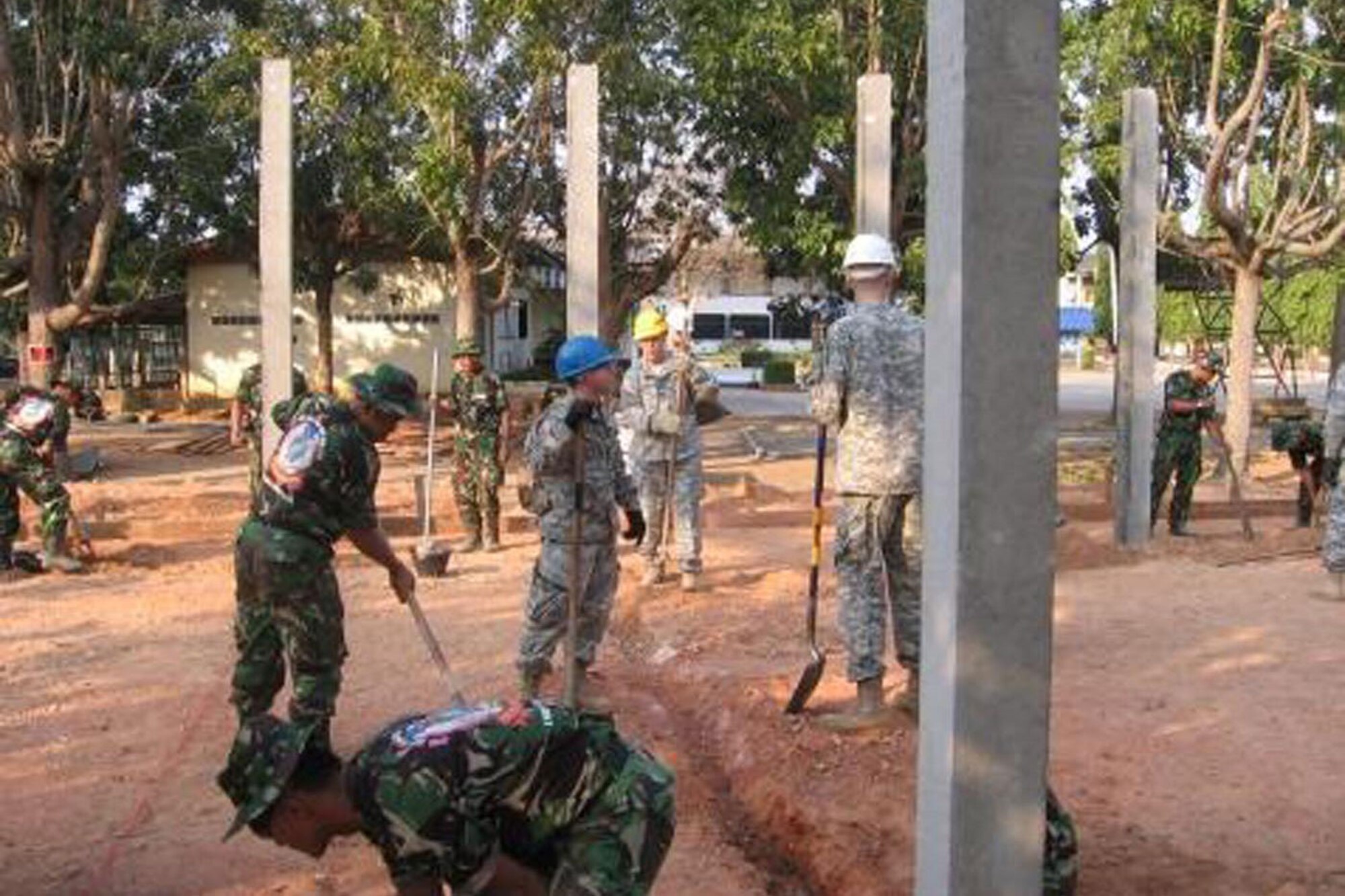 Soldiers work with foreign militaries during Cobra Gold 2011, hosted by the Royal Thailand military. (Courtesy photo)