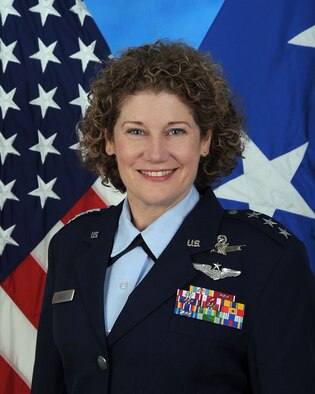 Astronaut Susan Helms, USAF photo Source: US Air Force (www.jsc.nasa.gov unavailable February 2020) 110131-F-JZ022-861.JPG