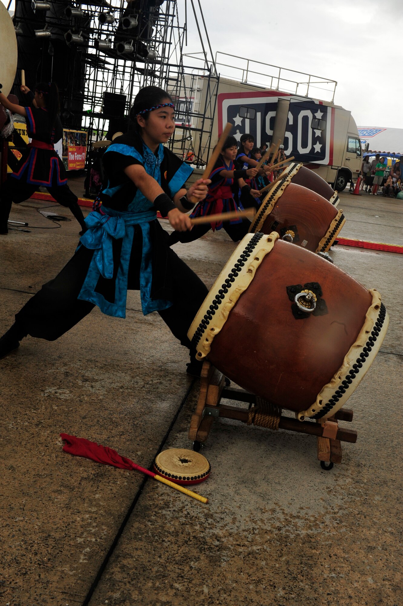 Tiko Drummers perform for members of Team Kadena and local community during America Fest 2011 at Kadena Air Base, July 2. America Fest is an annual event held at Kadena in celebration of America's Independence Day holiday. (U.S. Air Force photo/ Staff Sgt. Lakisha A.Croley)