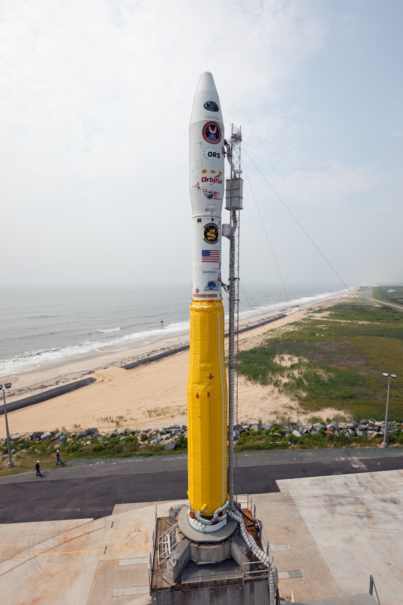 On June 29, the Operationally Responsive Space office's inaugural satellite, ORS-1, successfully launched from Pad 0B at the Mid-Atlantic Regional Spaceport, a facility owned by the Virginia Commercial Flight Authority, located at NASA's Wallops Flight Facility, Wallops Island, Va. NASA photograph