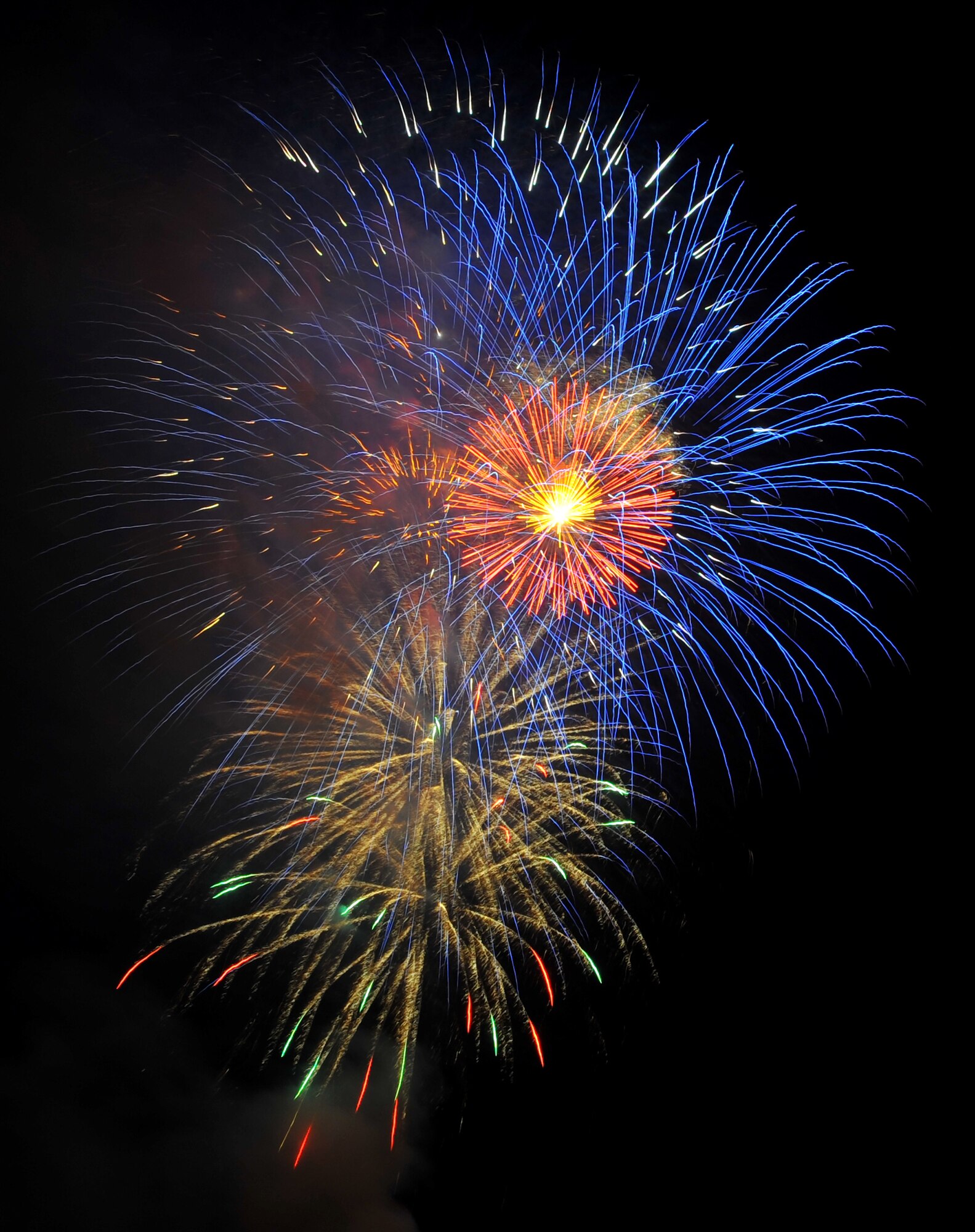 SPANGDAHLEM AIR BASE, Germany – Fireworks explode in the sky for Super Saber Appreciation Day here July 4. Service members, civilians and their families celebrated Independence Day by attending a fireworks show. (U.S Air Force photo/Airman 1st Class Dillon Davis)