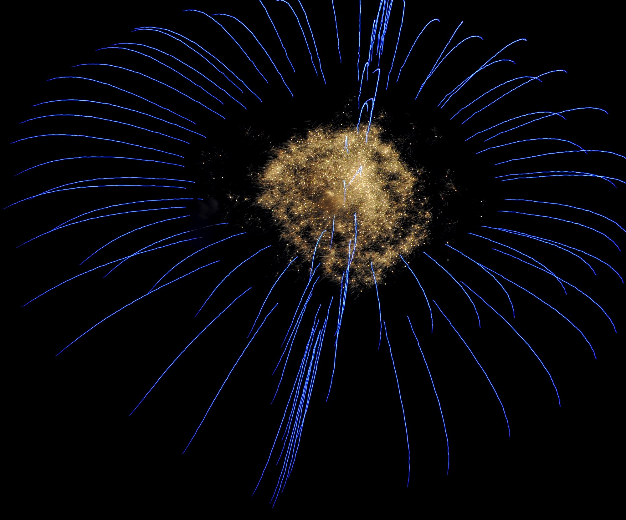 SPANGDAHLEM AIR BASE, Germany – Fireworks explode in the sky for Super Saber Appreciation Day here July 4. Service members, civilians and their families celebrated Independence Day by attending a fireworks show. (U.S Air Force photo/Airman 1st Class Dillon Davis)