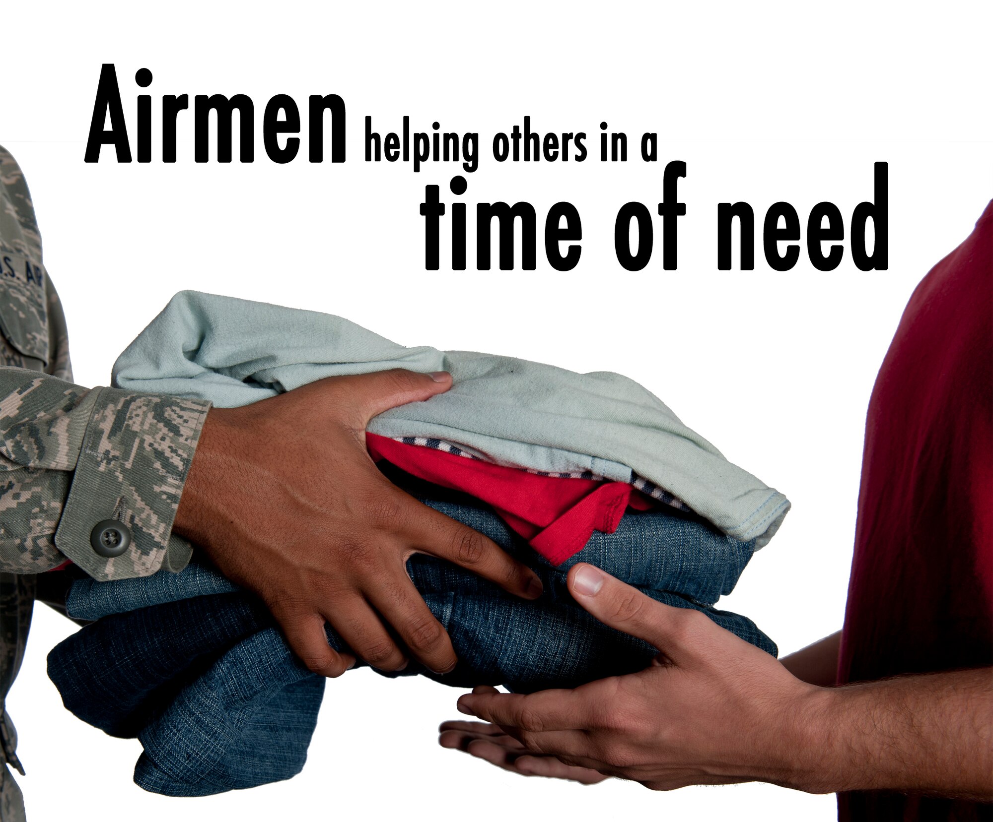 Although supporting the mission is an Airman’s primary job, many find it necessary to help those less fortunate in times of need. U.S. Air Force Senior Airmen Edward Rocha and Geoffrey Hamilton, 23rd Civil Engineer Squadron water and fuels maintenance journeymen, have decided to start a supply collection for the Minot, N.D., community which was devastated by a flood in late June. Donations can be brought to Bldg. 919, and for more information, call 229-257-1405. (U.S. Air Force illustration by Staff Sgt. Jamal D. Sutter/Released)