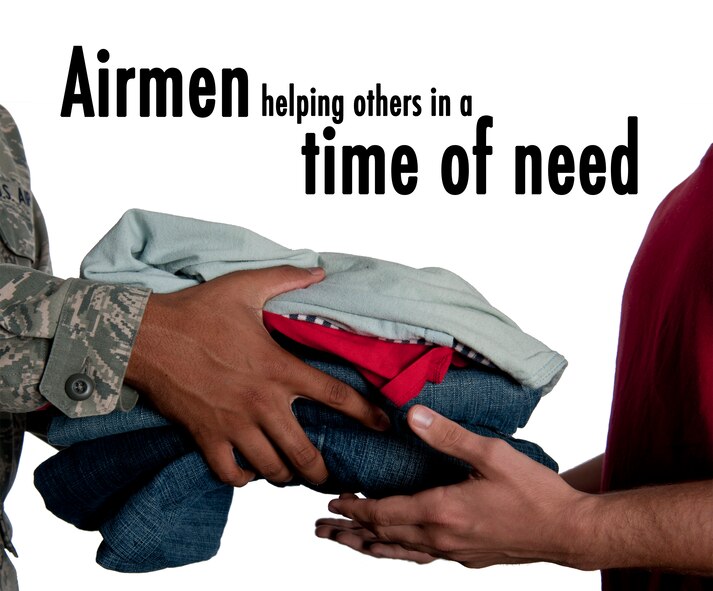 Although supporting the mission is an Airman’s primary job, many find it necessary to help those less fortunate in times of need. U.S. Air Force Senior Airmen Edward Rocha and Geoffrey Hamilton, 23rd Civil Engineer Squadron water and fuels maintenance journeymen, have decided to start a supply collection for the Minot, N.D., community which was devastated by a flood in late June. Donations can be brought to Bldg. 919, and for more information, call 229-257-1405. (U.S. Air Force illustration by Staff Sgt. Jamal D. Sutter/Released)