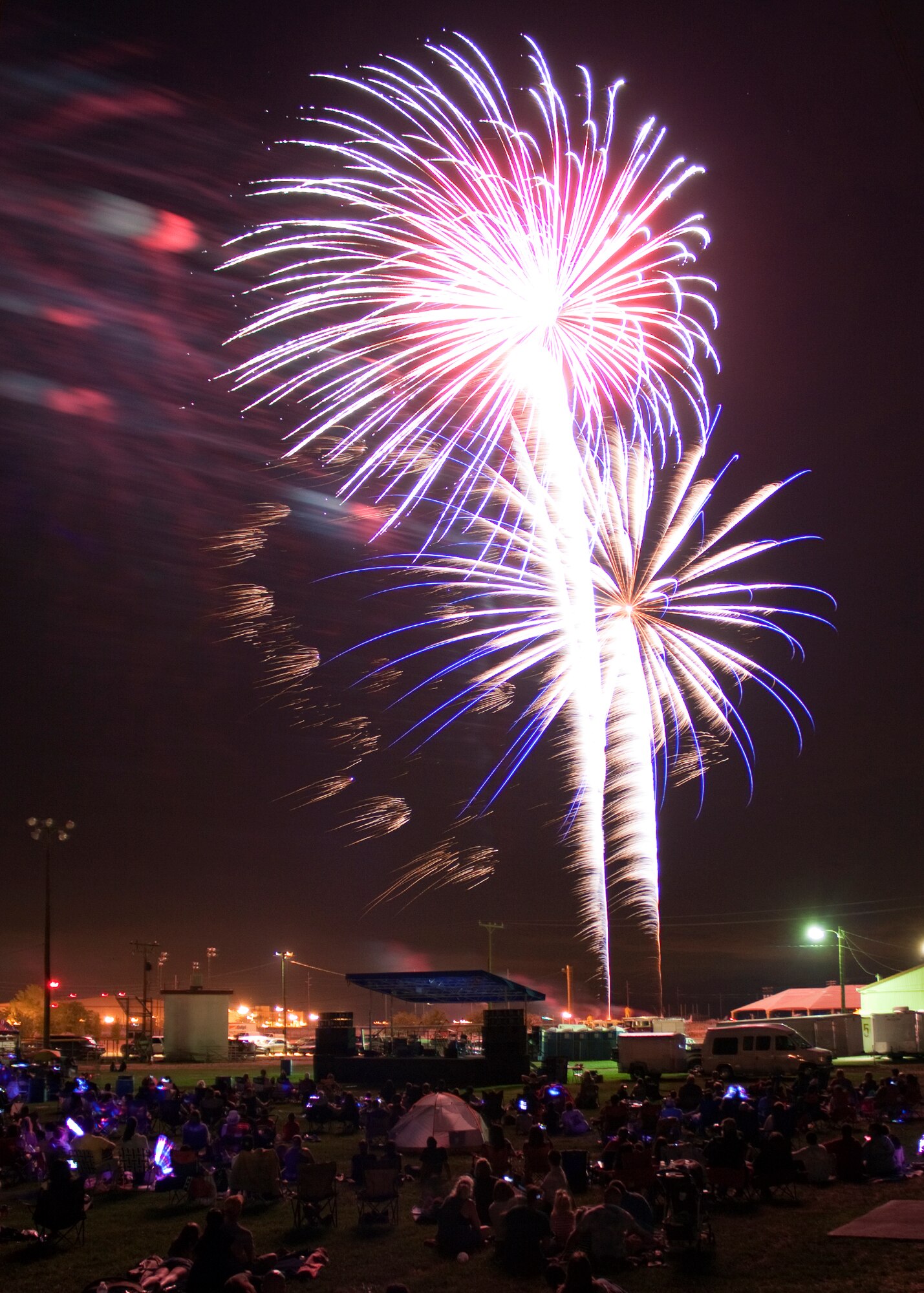 Summer Bash 2011 wrapped up in full July 4th fashion with a spectacular fireworks display. (Air Force photos by Jet Fabara)