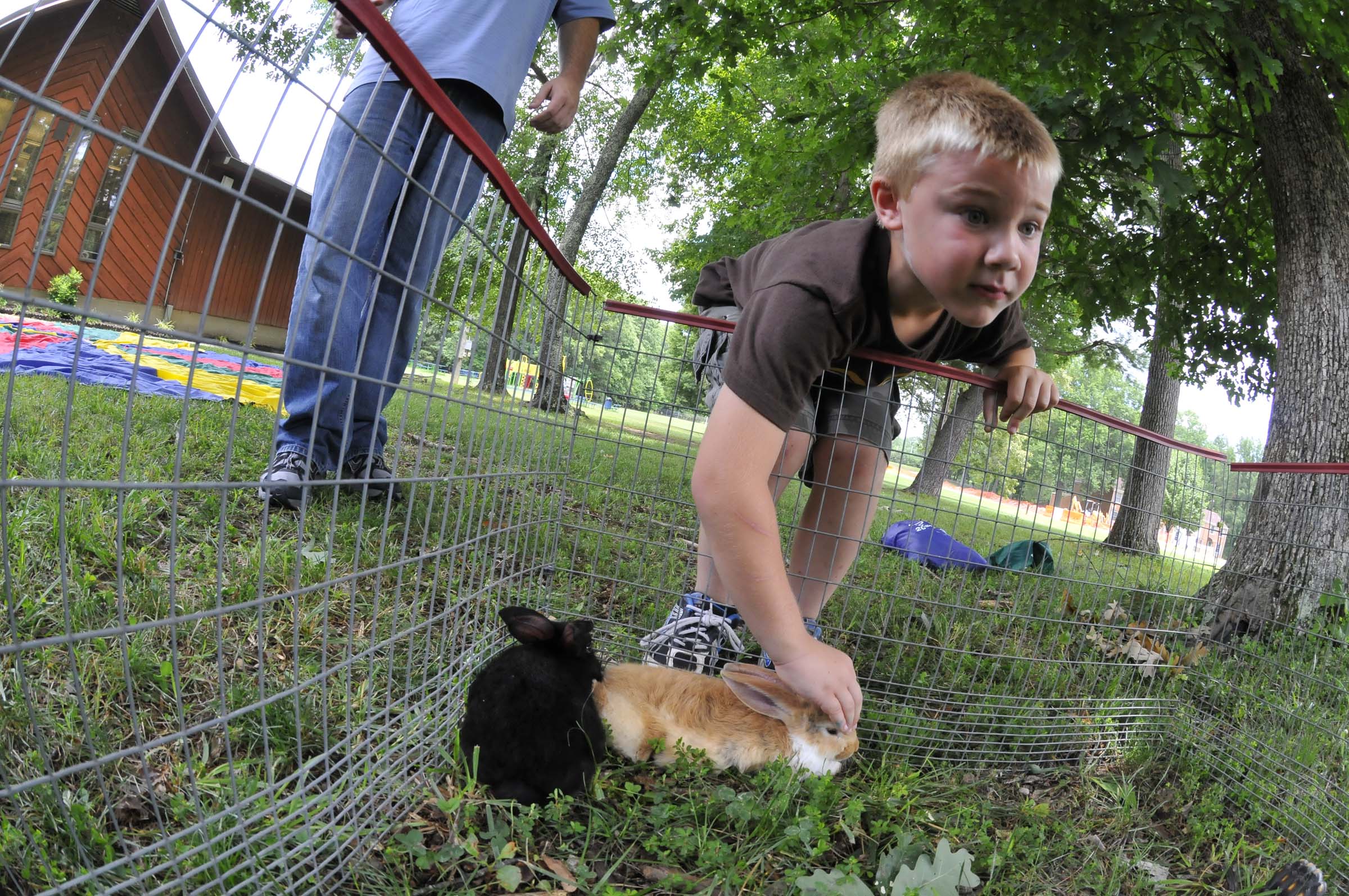 Petting zoo visits Arnold AFB's Camp Adventure