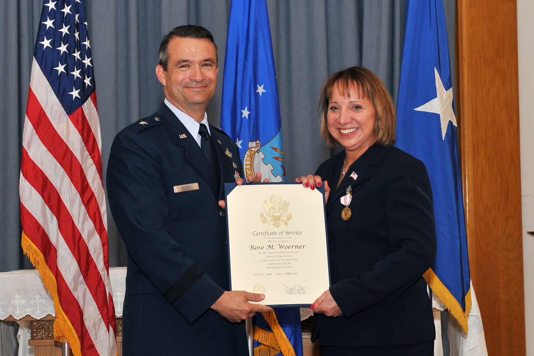 Retirement Ceremony Rose Woerner