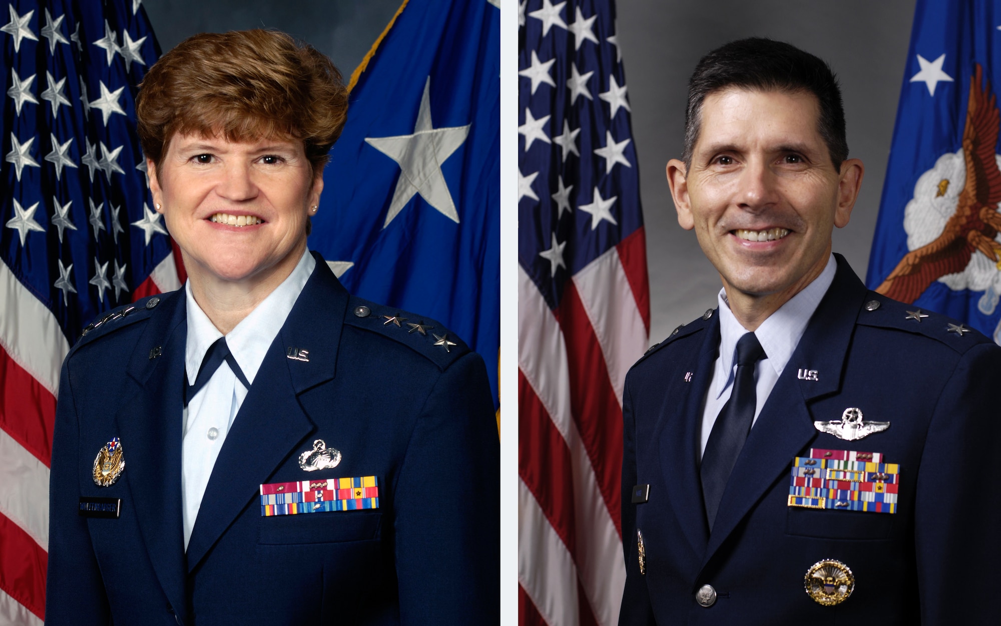 Lt. Gen. Janet Wolfenbarger & Maj. Gen. Clyde D. Moore II