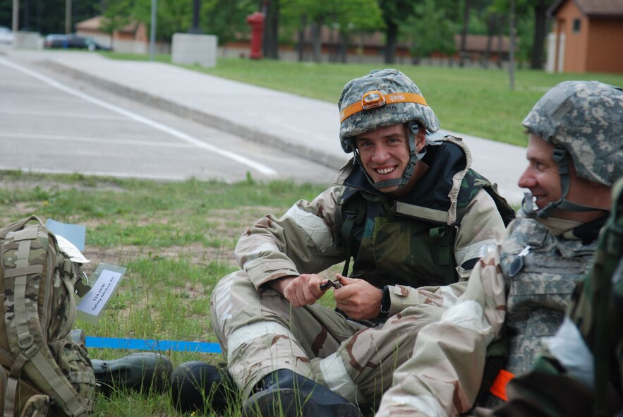 More than 400 reservists with the Patriot Wing took part in the 2011 Operational Readiness Inspection held in Alpena, Mich., in June. The Westover reservists formed the 114th Air Expeditionary Wing with reservists from the 944th Fighter Wing, Luke Air Force Base Ariz. and members of the Air National Guard with the 109th Airlift Wing at Stratton ANGB, N.Y. (US Air Force photo/Master Sgt. Andrew Biscoe)