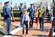 Lt. Col. Kenneth A. Marentette, U.S. Air Force Honor Guard commander and his family depart following the change of command ceremony on the ceremonial lawn, July 12, Joint Base Anacostia-Bolling, D.C. Marentette assumed command  from  Lt. Col. Raymond Powell  The ceremony was hosted by Col. Gina M. Humble, 11th Operations Group commander. (U.S. Air Force photo by Senior Airman Steele C. G. Britton)