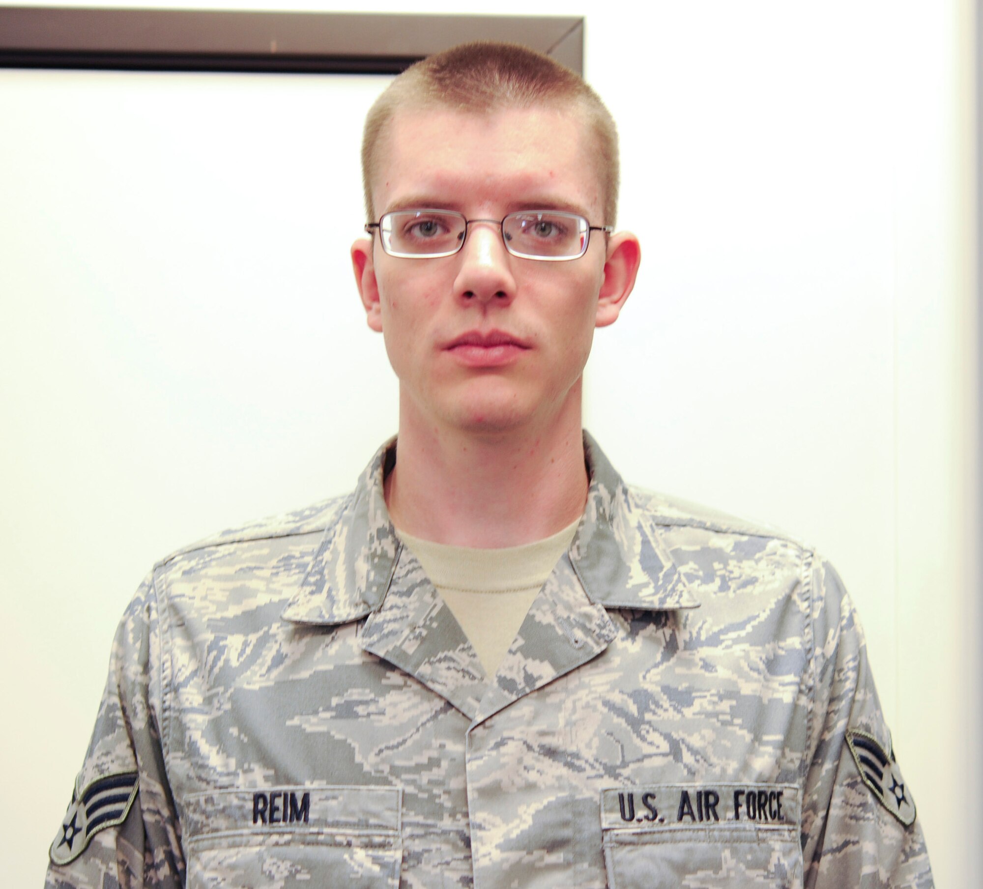A couple months before my test I run, lift and do mock tests. I also stop drinking soda and focus on eating healthier foods. - Senior Airman Brett Reim, 436th Operations Support Squadron. (U.S. Air Force photo by Senior Airman Matthew Hubby)
