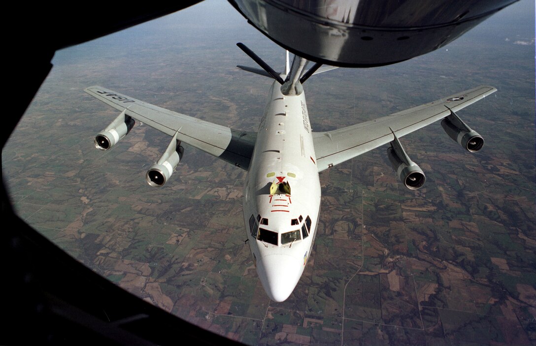 The Air Force's WC-135 Constant Phoenix aircraft collects air samples from
areas around the world where nuclear explosions have occurred. U.S. Air
Force photo
