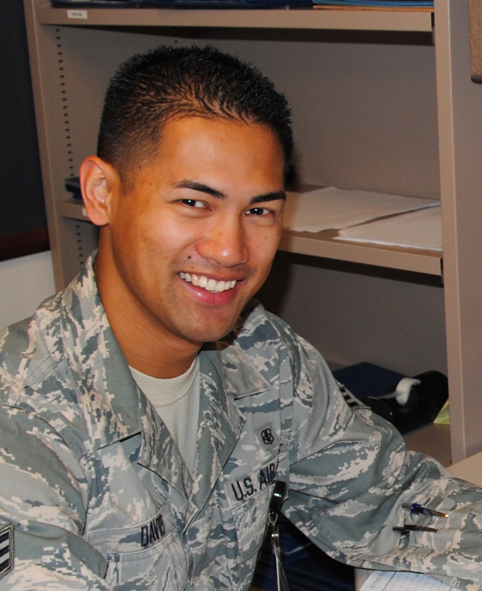 Senior Airman Gerard David is the Wing Airman of the Month for June. (U.S. Air Force photo/ Jessica Gibson)