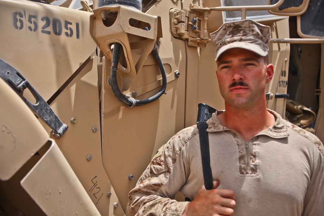 Pittsburgh native Cpl. Zachary Beamer, an assaultman with the Personal Security Detachment of 2nd Battalion, 8th Marine Regiment, was meritoriously promoted to the rank of corporal for his initiative and performance during his seven-month deployment.  During his time with the PSD, Beamer survived an Improvised Explosive Device blast, taking shrapnel to his left arm and torso.