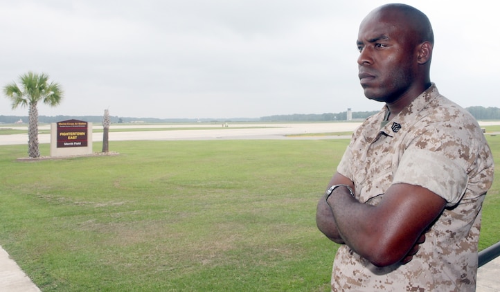 Staff Sgt. Anthony Bynum, the Air Station's flight clearance chief, ensures squadrons are aware of airfield hours and that incoming and outgoing flights have the proper clearance.