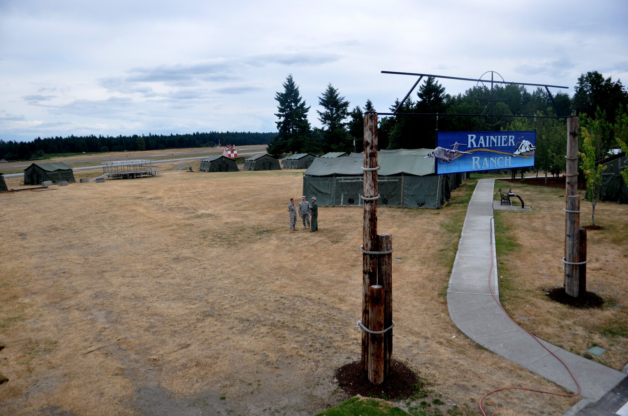 Rainier Ranch construction began June 20 and is almost complete. Joint Base Lewis-McChord, Wash., will host Air Mobility Command Rodeo 2011, and competition is set to take place from July 23 to 29. (U.S. Air Force photo/Airman 1st Class Leah Young)