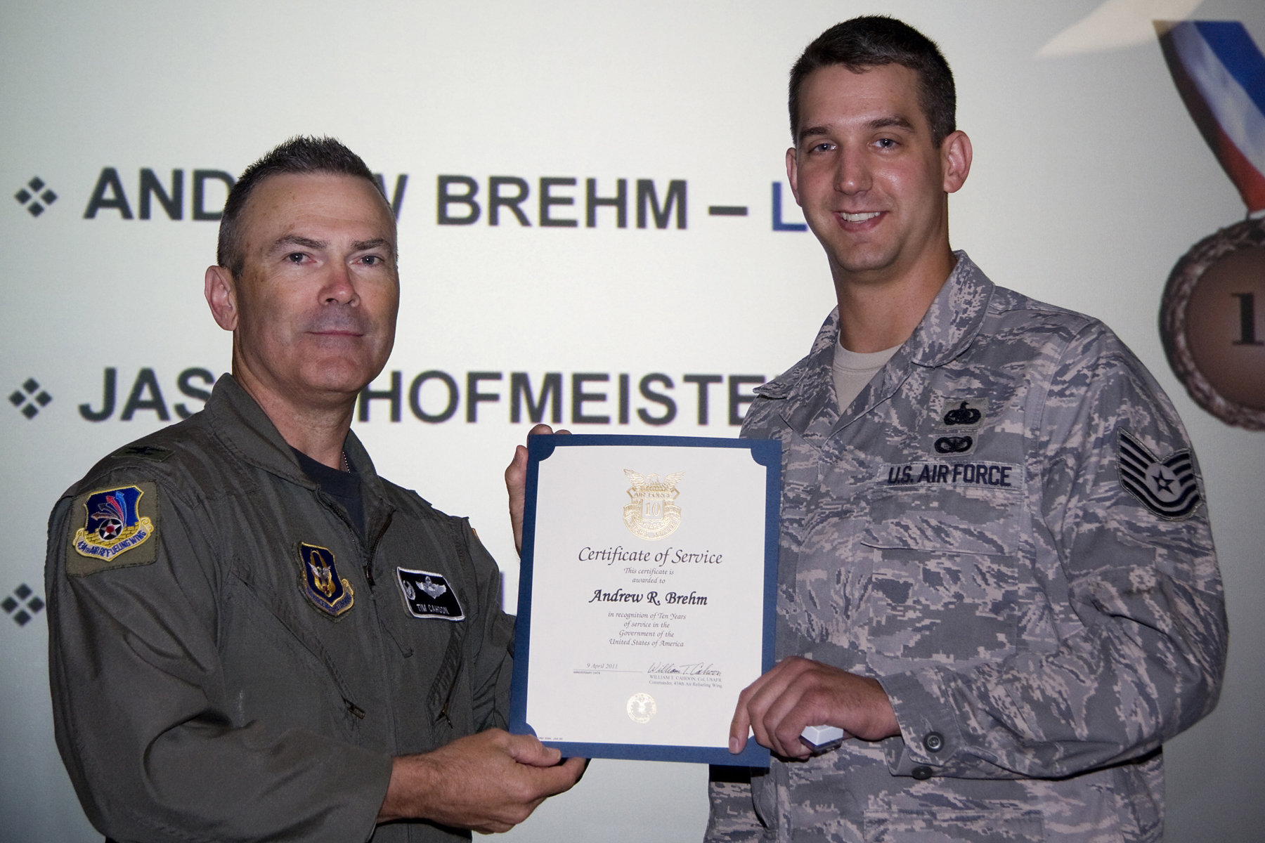 Grissom recognizes civilian employee milestones > Grissom Air Reserve
