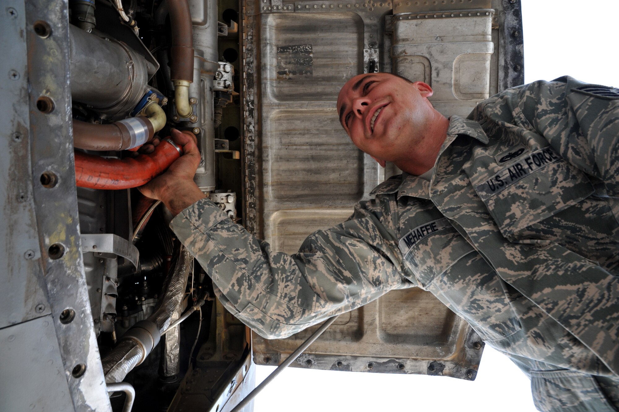 Technical Sgt. Dennis E. Mehaffie Jr. is deployed from the 23rd Maintenance Group, Moody Air Force Base, Ga. (U.S. Air Force photo by Master Sgt. Carlotta Holley)