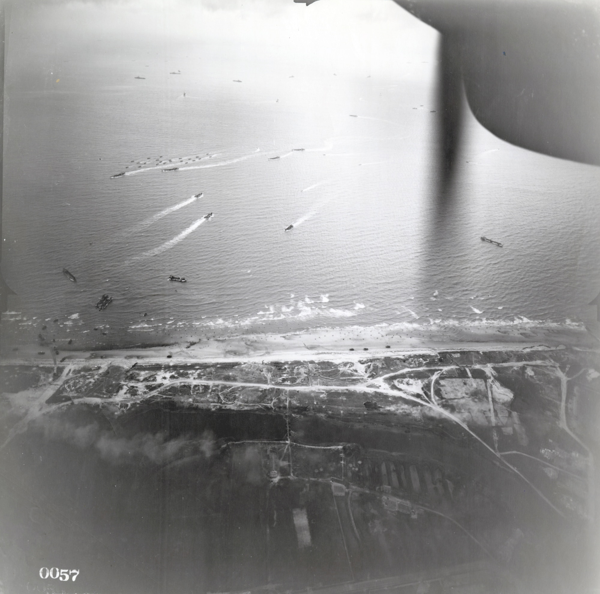 Part of the invasion coast at Normandy. (U.S. Air Force photo)