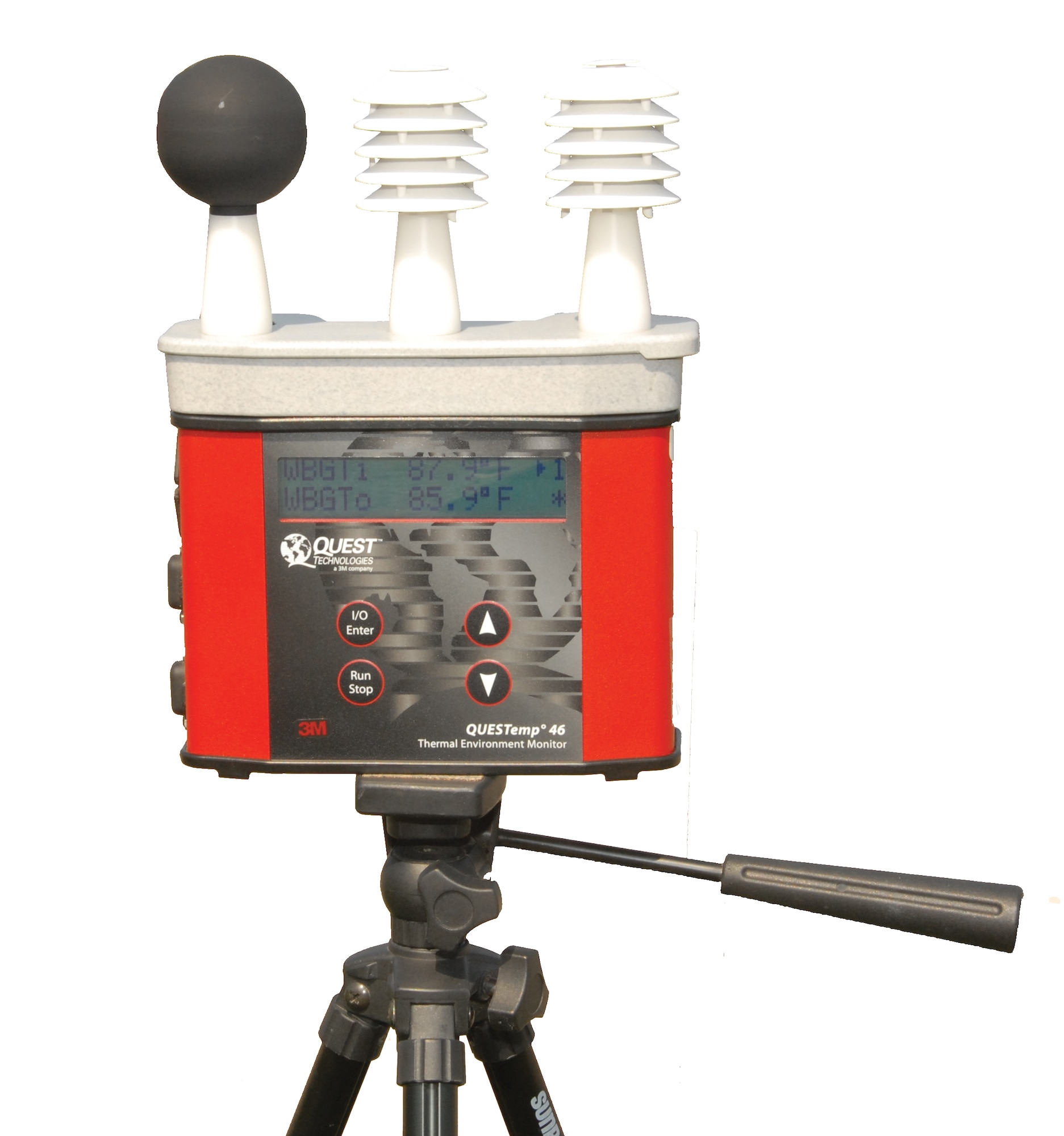 The wet bulb is a device used by the 442nd Bioenvironmental shop to determine the work schedule for military members. The 442nd Bioenvironmental shop is part of the 442nd Medical Squadron, of the 442nd Fighter Wing, an A-10 Thunderbolt II Air Force Reserve unit at Whiteman Air Force Base, Mo. (U.S. Air Force photo illustration/ Tech. Sgt. Kent Kagarise)