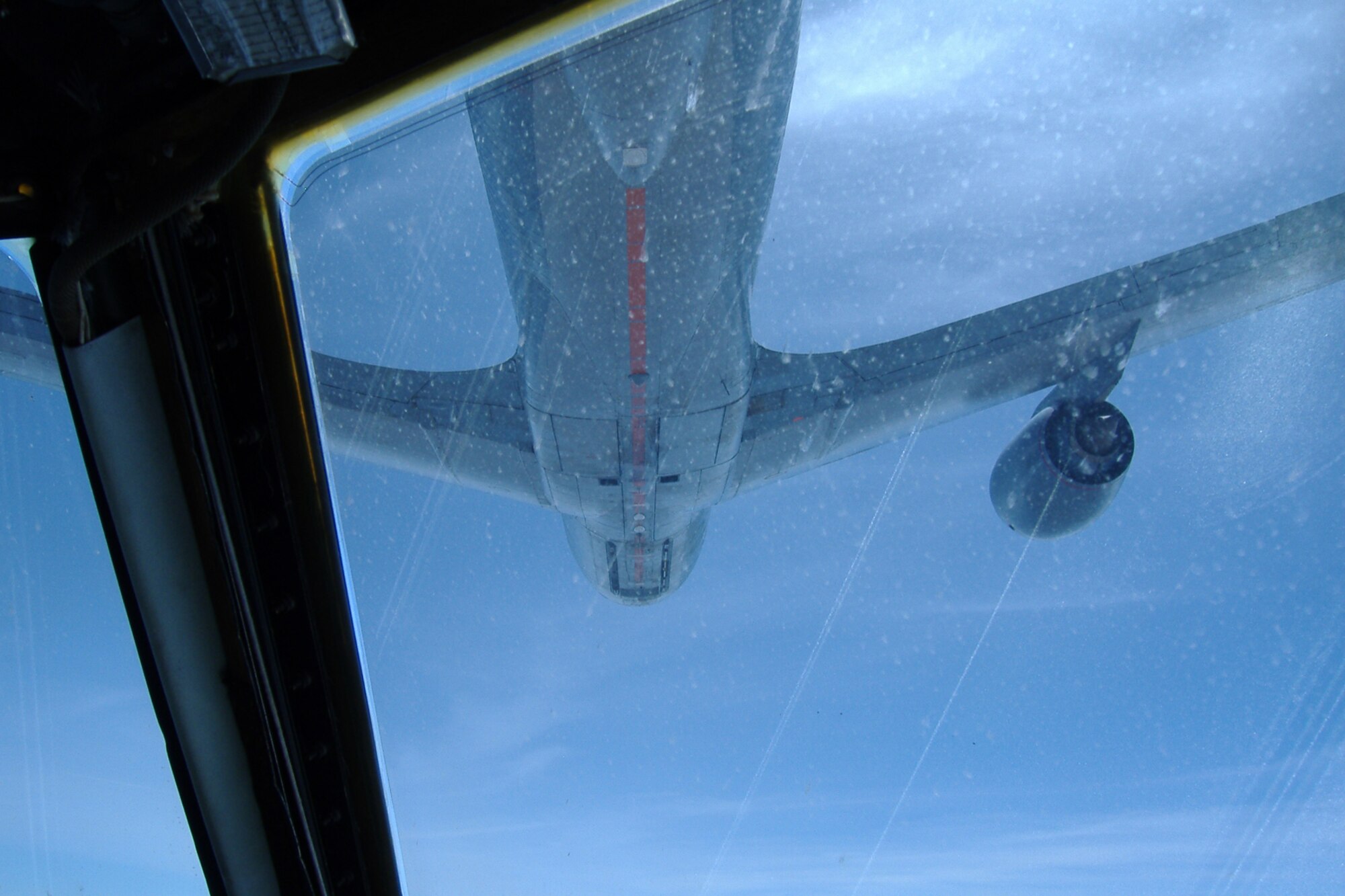 The strong relationship between the United States and French air forces was further displayed during the return flight to Barksdale on July 5, when the B-52 was refueled over the Atlantic Ocean by a 93rd French air force squadron KC-135F Stratotanker.  It marked one of the few times in history a French tanker has conducted an air refueling of an American heavy bomber aircraft. A collection of Barksdale Airmen paid tribute to aviation history last week by conducting two B-52H Stratofortress flyovers at the “Meeting De l’Air De Luxeuil” air show at Luxeuil air base, France.  The annual air show was held in conjunction with the 95th anniversary of the French air force’s legendary “Lafayette Escadrille,” which is currently stationed at Luxeuil. (Courtesy photo)