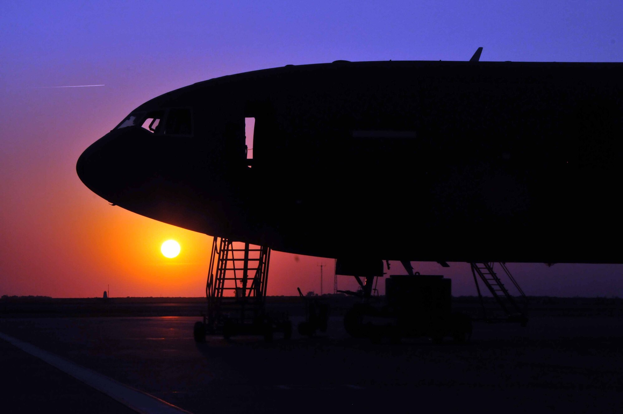 KC-10 Extender sits ready for its next mission at the 313th Air Expeditionary Wing in Western Europe on July 15, 2011. (U.S. Air Force photo/Capt. John P. Capra)