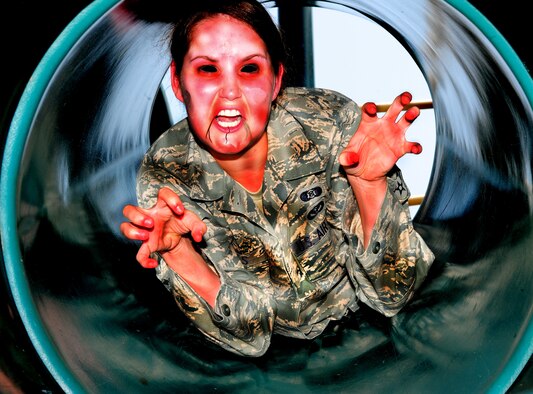 Are you prepared for a zombie apocalypse? The steps to take before a zombie apocalypse are very similar to being ready for many other emergency situations. (U.S. Air Force photo illustration/Airman 1st Class Daniel Phelps) (Released) 