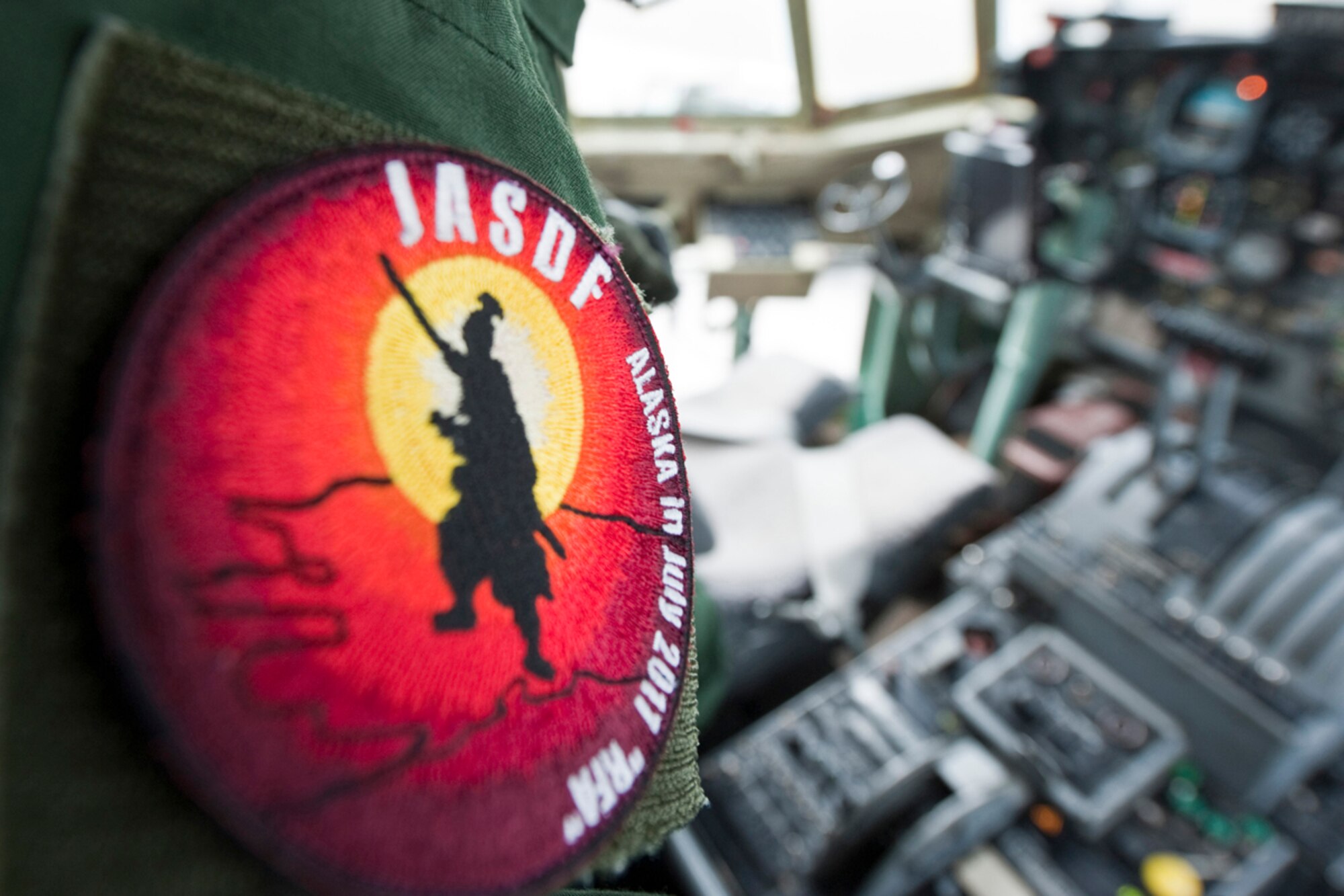 JOINT BASE ELMENDORF-RICHARDSON, Alaska ???- A patch of the Japan Self-Defense Force Red Flag-Alaska 11-2. RF-Alaska started July 11 and is scheduled to carry through to till July 22. Approximately 200 members of JASDF participated in RF-Alaska. (U.S. Air Force photo/Senior Airman Christopher Gross)
