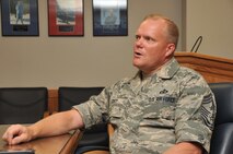 Chief Master Sgt. James Cody, Air Education and Training Command command chief, accompanied Gen. Edward A. Rice Jr., AETC commander, during their visit here July 13 and 14.

Photo by Todd Berenger