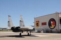 An F-15 Eagle from the 120th Fighter Wing, Montana Air National Guard, taxis by during the 14th biennial Sentry Eagle Open House at Kingsley Field, Klamath Falls, Ore. July 23, 2011.  (U.S. Air Force photo by Tech. Sgt. Jennifer Shirar)