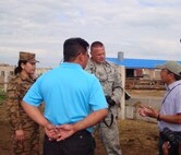 Pacific Angel-Mongolia U.S. medical planner, Air Force Master Sgt. Ashly Erickson, and Mongolian medical planner, Army Major Naranzul Tumurbaatar, were interviewed by regional and local media from Hentii province during medical outreach services at Tsenkermandal clinic. This is the first Pacific Angel in Mongolia from July 18-23, 2011. A  joint and combined team of 130 Mongolian, U.S., and Sri Lankan military medical providers, engineers, and support staff, along with Project Hope and interpreters, are providing health screenings, veterinay, and engineering projects in Tsenkermandal, Delgerkhaan, and Jargaltkhaan remote villages and in Ondorkhaan in Hentii province.  Pacific Angels cultivate bonds and foster goodwill between the U.S. and Asian-Pacific countries through capacity-building in humanitarian assistance. In its fourth year, Pacific Angels are planned and executed by at 13th Air Force at Joint Base Pearl Harbor-Hickam, Hawaii. (Air Force photo/Lt. Col. Tracey Saiki)