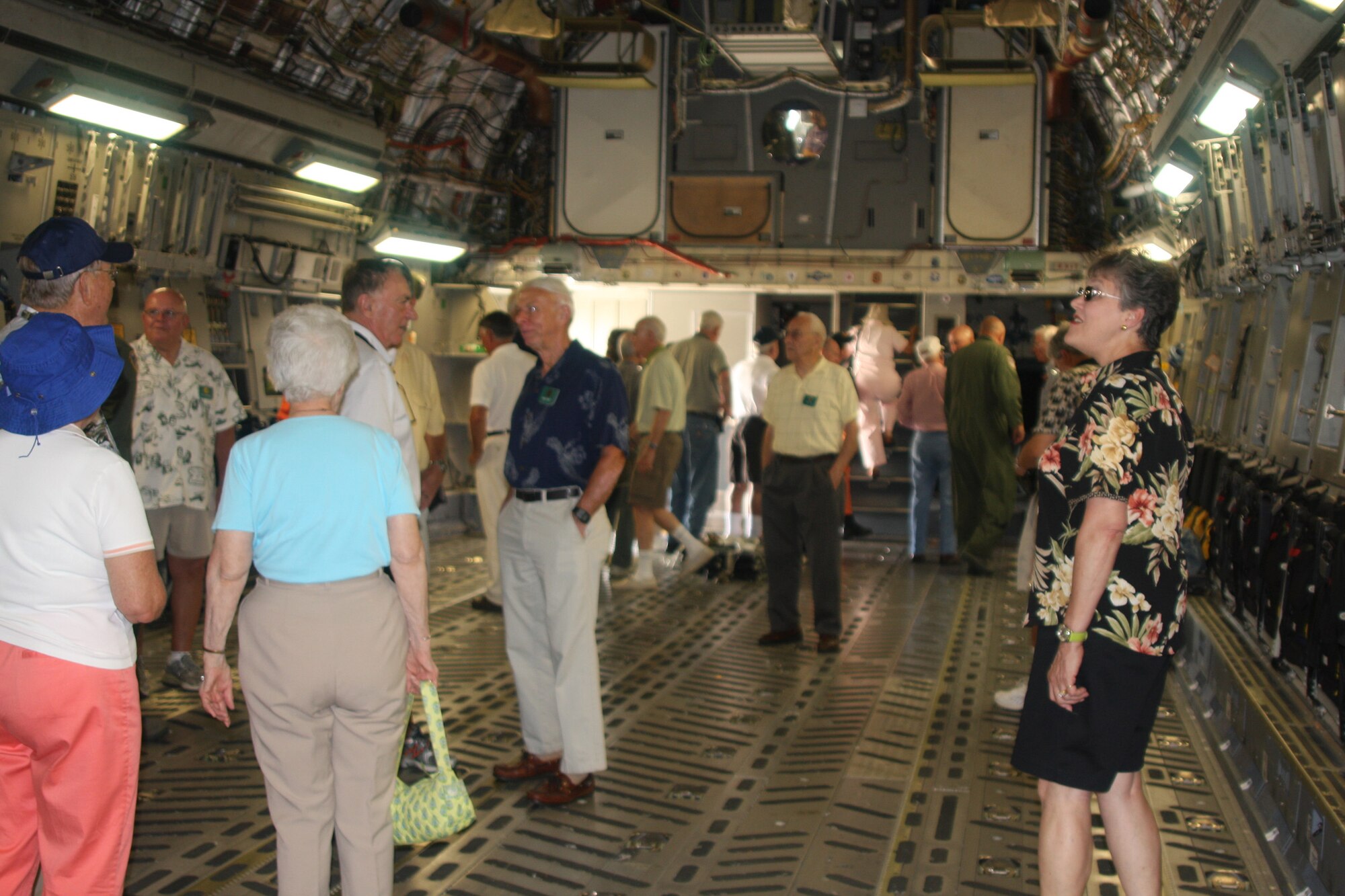 WRIGHT-PATTERSON AIR FORCE BASE, Ohio – More than 50 Daedalians spent the afternoon at the 445th Airlift Wing July 19. The group enjoyed meeting 89 AS crewmembers and toured one of the wing’s C-17 Globemaster III aircraft. (U.S. Air Force photo/Stacy Vaughn)