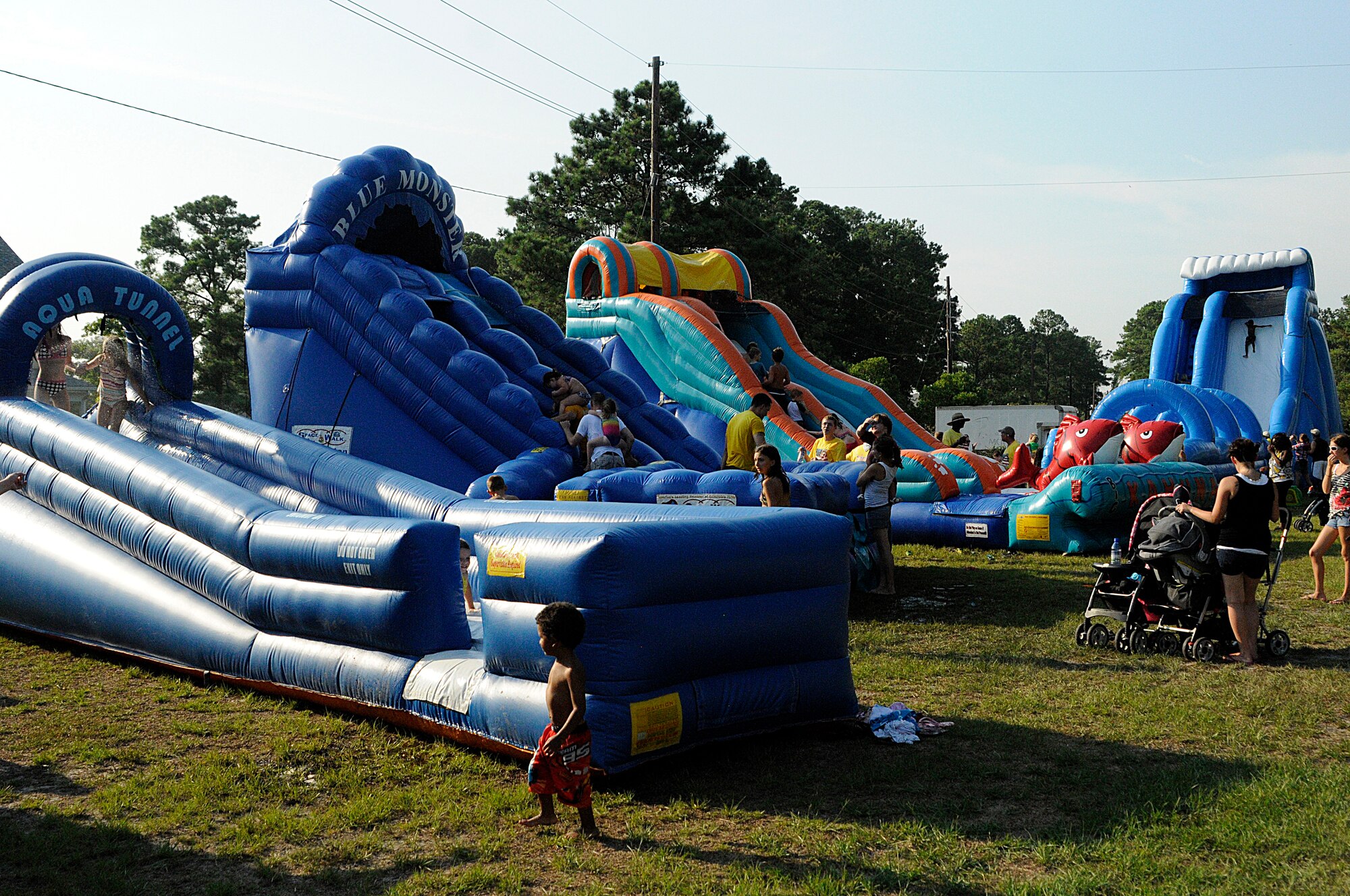 Joint Base Charleston-Weapons Station base housing residents were able to beat the summer heat as they enjoyed the Water Park Wonderland, an event hosted by Balfour Beatty, July 22. 