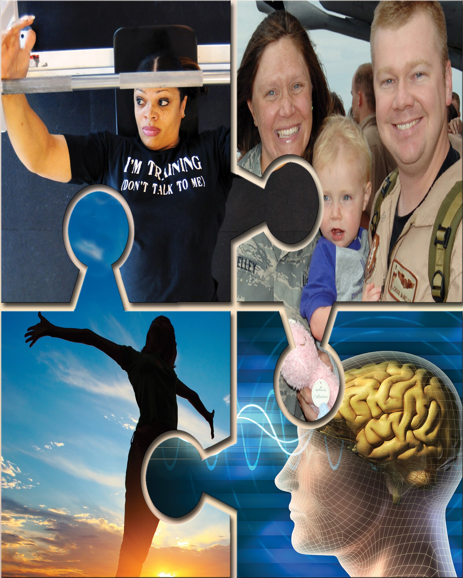 Air Force officials have been studying fitness for years and have found that there are four components to comprehensive fitness: physical, mental, social and spiritual.