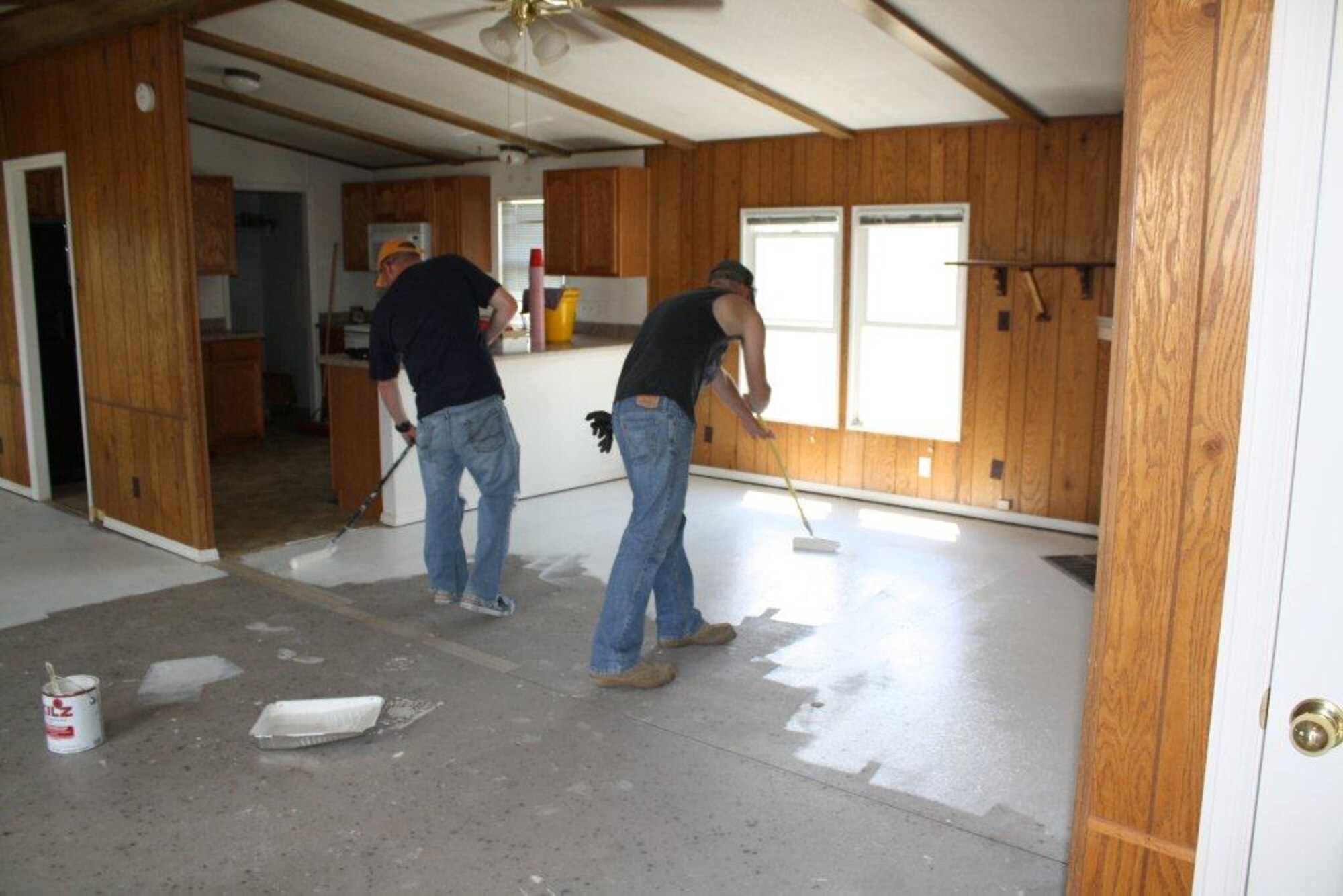 Airmen and Department of Defense civilians volunteer with Pikes Peak Therapeutic Riding Center in Elbert, Colo., after learning the center had lost their resident ranch hand, leaving repairs, maintenance, clean up and daily chores to the regular volunteers. (Courtesy photo)