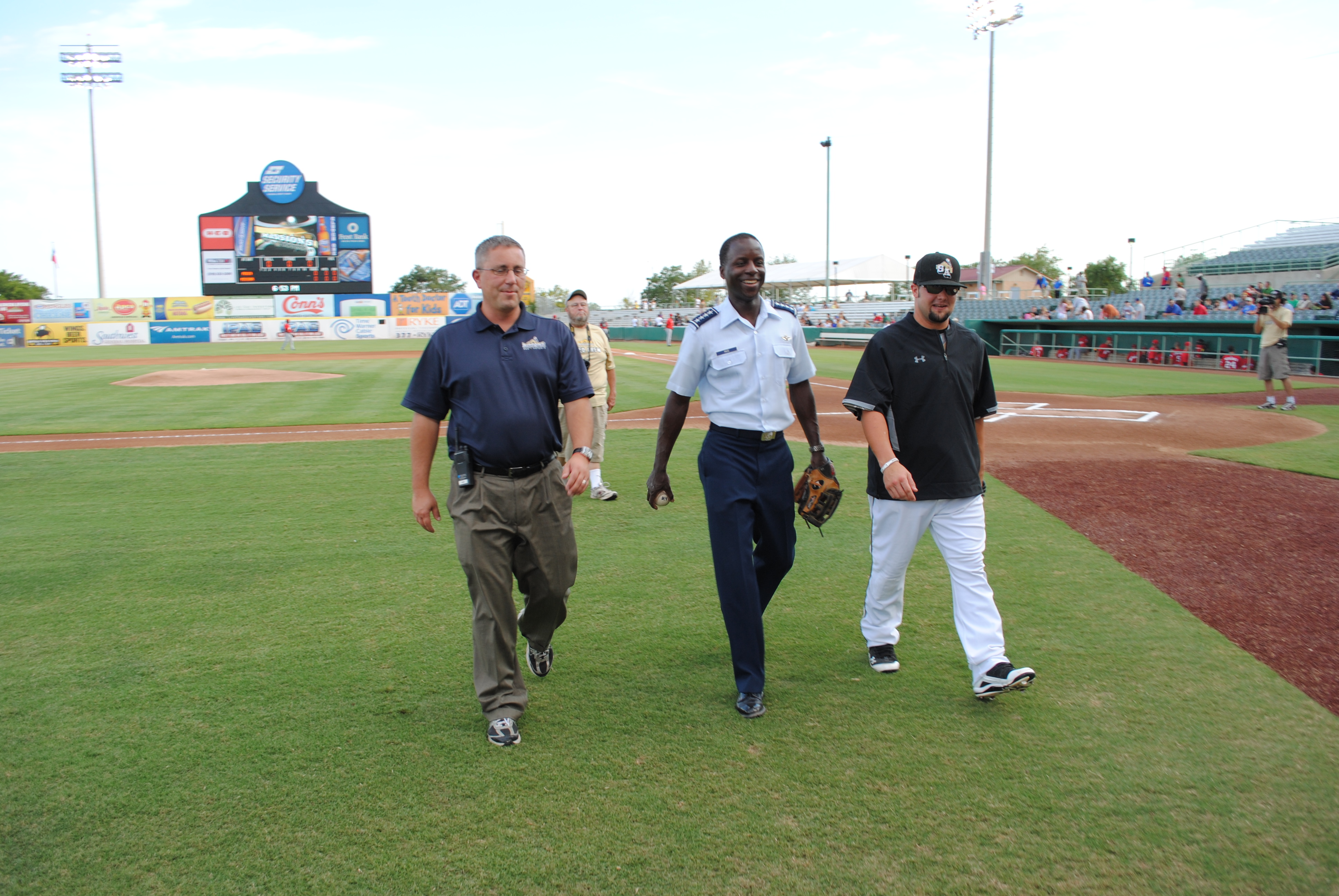 General Rice participates in baseball tradition > Air Education and ...