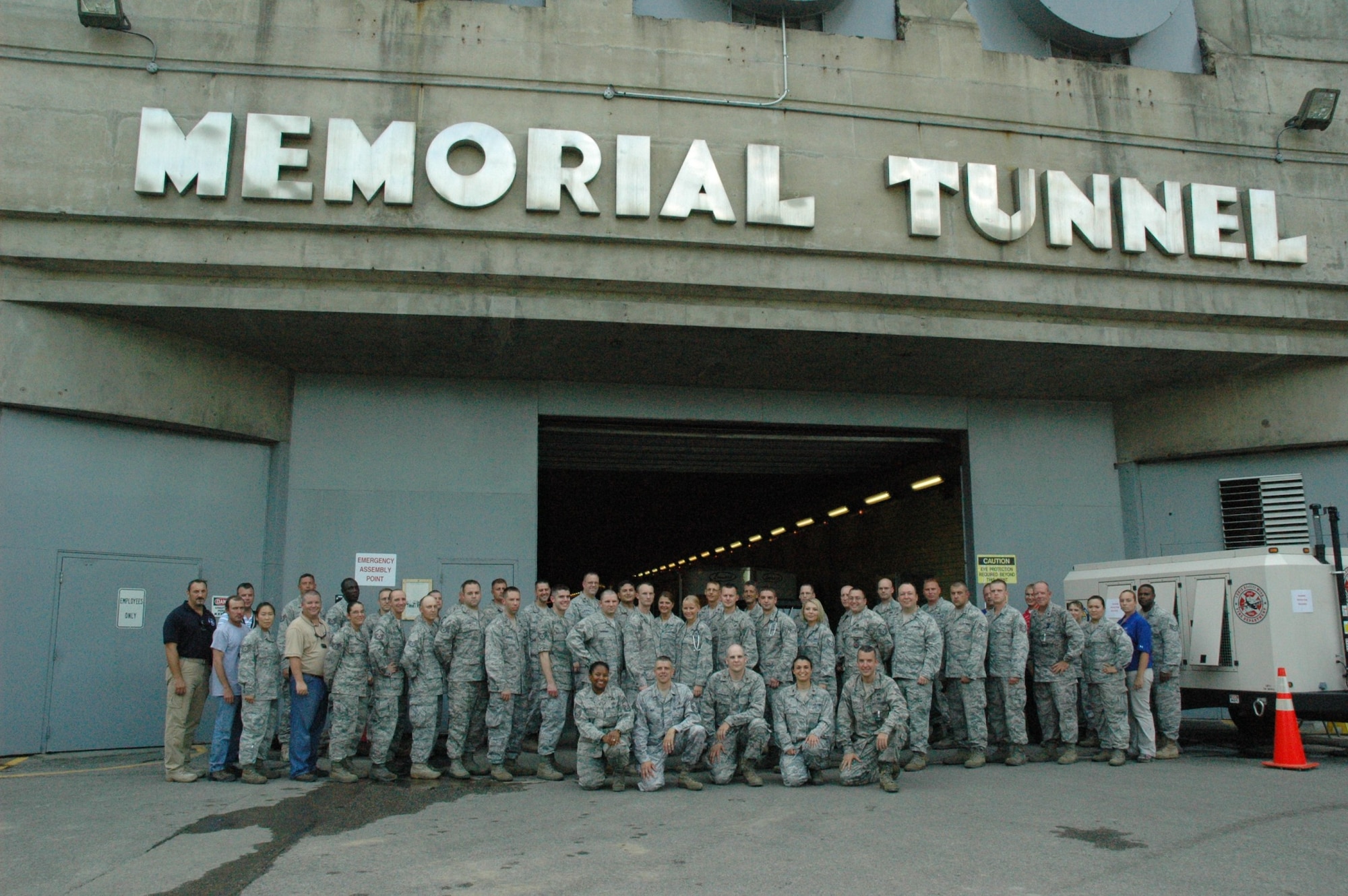 At the Air Force Chemical, Biological, Radiological, and Nuclear Threat Response Training, or CBRN Challenge, 50 warriors representing ten major commands participated in several emergency response scenarios that focused on homeland defense and expeditionary HazMat and CBRN objectives. The training event was held July 18-22, at the Center for National Response in Gallagher, West Virginia. (U.S. Air Force photo/Lisa Cymmer)