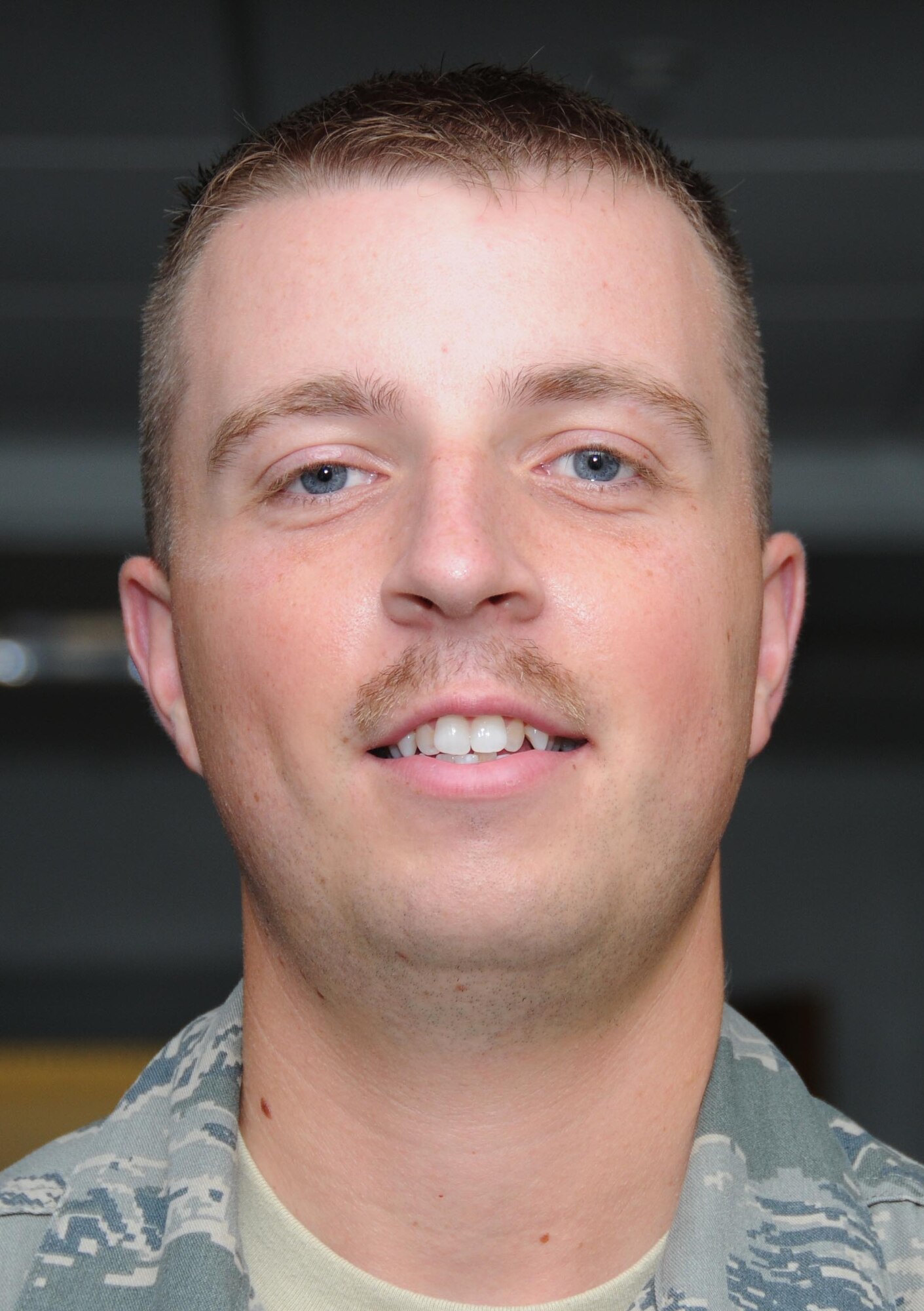 Airman 1st Class Stephen Love, graduated from technical training in the 335th Training Squadron with perfect scores. Love, a graduate of the electronic principles course, is headed to Sheppard Air Force Base, Texas, for communication, navigation and mission systems training. He’s from Springfield, Mo.  (U.S. Air Force photo by Kemberly Groue)