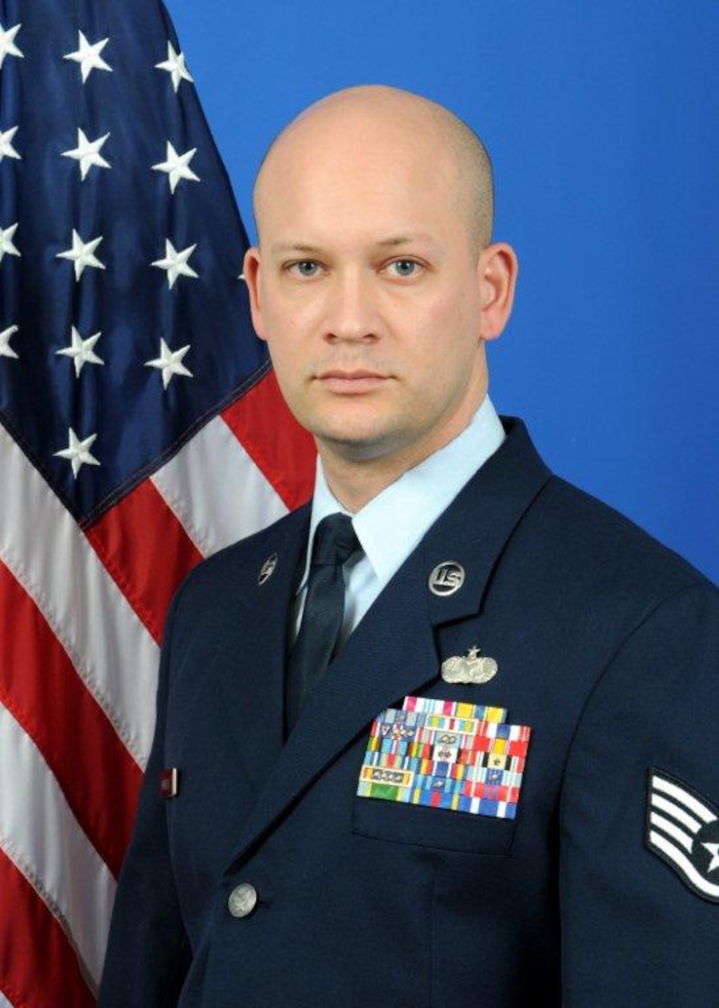 Honor guard NCO — Staff Sgt. Scott Mendoza, legal office.  (U.S. Air Force photo)