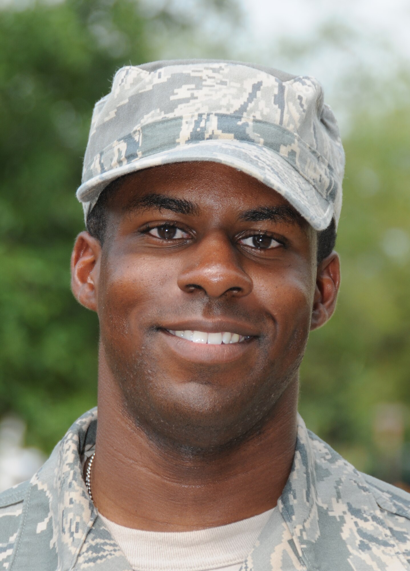 Airman 1st Class Ricky Martin completed thempersonnel apprentice course in the 335th Training Squadron with a perfect score. Airman Martin, from Las Vegas, will be stationed at Pacific Air Forces headquarters, Hickam Air Force Base, Hawaii.  (U.S. Air Force photo by Kemberly Groue)