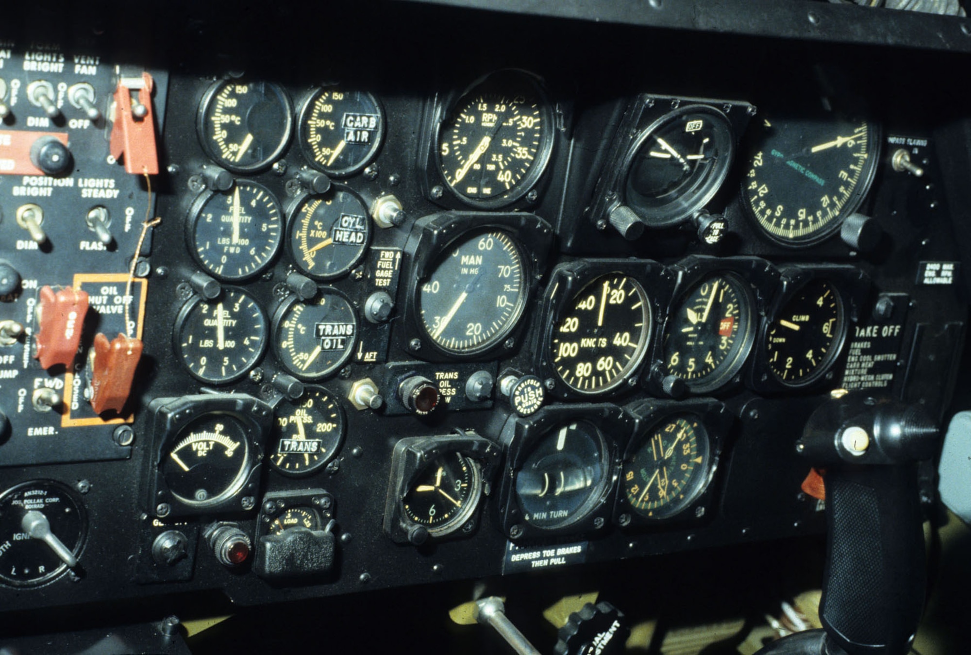 DAYTON, Ohio - Sikorsky UH-19B cockpit at the National Museum of the U.S. Air Force. (U.S. Air Force photo)