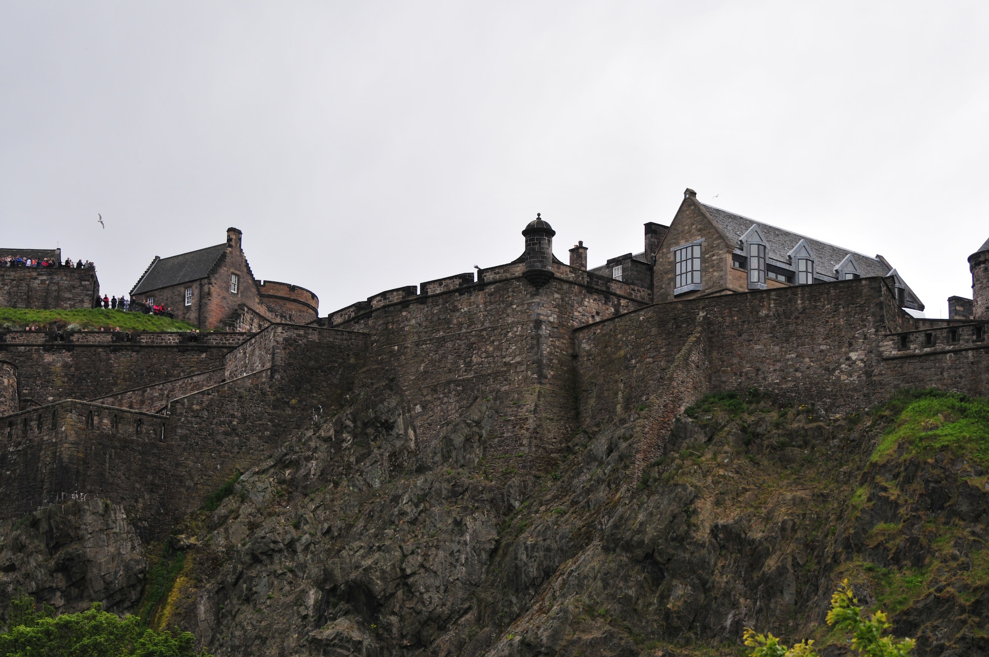 EDINBURGH, Scotland -- The Edinburgh Castle in Edinburgh, Scotland overlooks the Princess Street Gardens, May 30. The 48th Fighter Wing Honor Guard participated in a Memorial Day ceremony honoring fallen heroes at the Scottish-American War Memorial in Edinburgh, Scotland on May 30. This year marks the 77th annual Scottish-American Memorial Day service at "The Call," a war memorial presented to the Scottish people by the U.S., as a tribute to World War I Scottish troops. (U.S. Air Force photo/ Staff Sgt. Megan P. Lyon)

