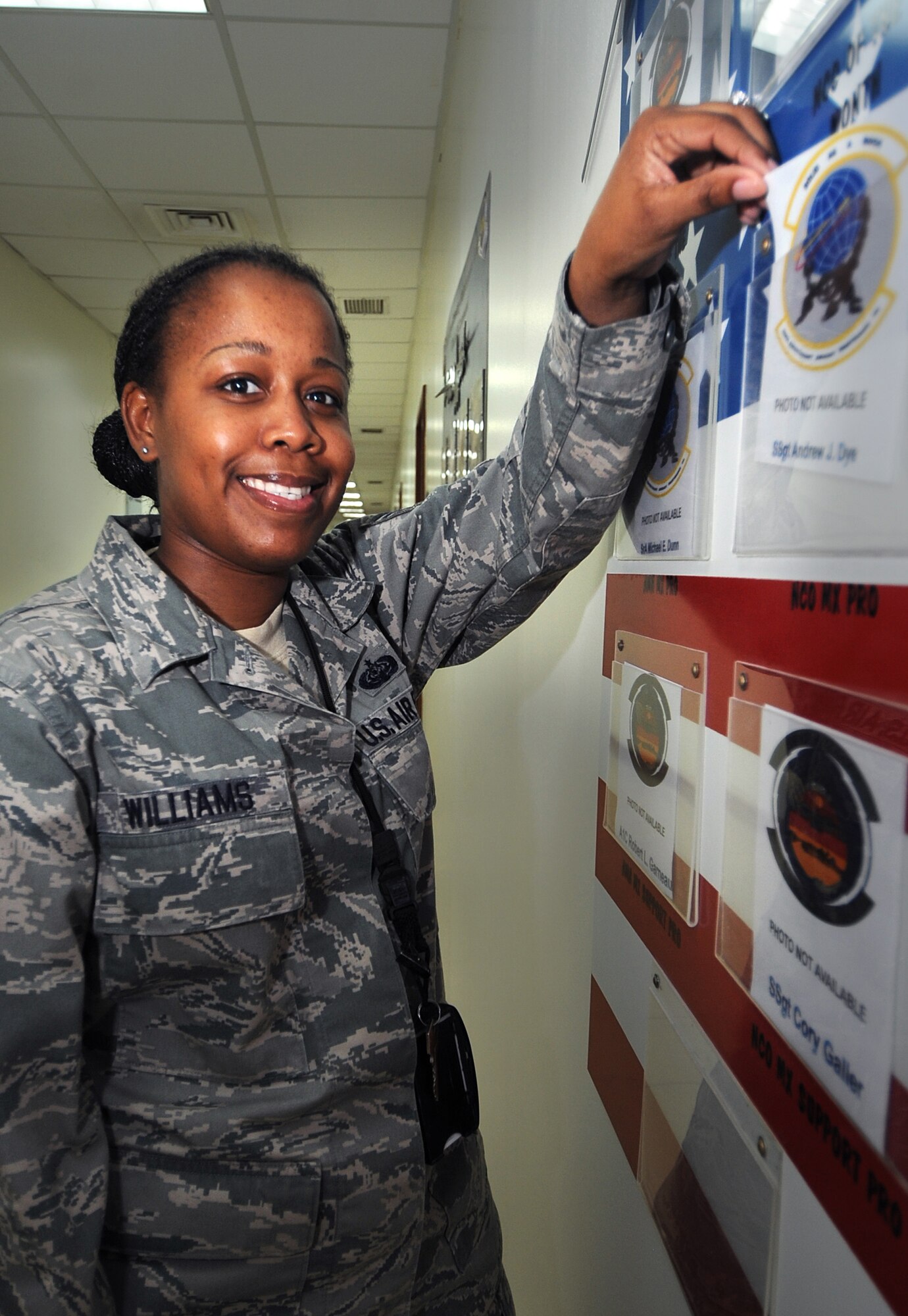 Staff Sgt. Miranda Williams is deployed from the 116th Operations Group at Robins Air Force Base, Ga. (U.S. Air Force photo by Senior Airman Cynthia Spalding)