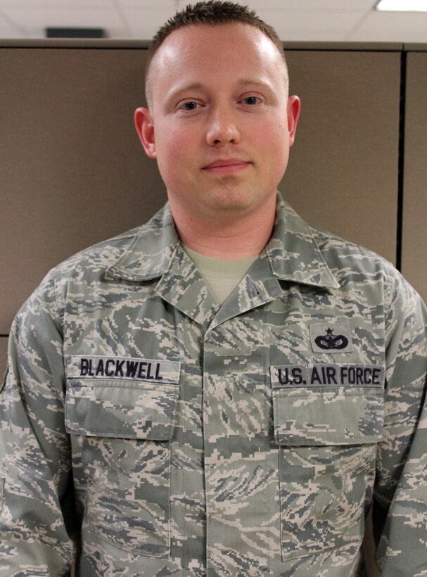 Staff Sgt. Matthew Blackwell, 932 Medical Services Flight, was asked about goals and aspirations outside of the military:  "I just want to be happy and successful in whatever I do."  (U.S. Air Force photo/Tech. Sgt. Dan Oliver)