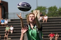 Libby Dwyer, a 17-year-old junior at Edina High School, gains possession of the ball during the Girls Division 2 championship match of the Minnesota Amateur Rugby Foundation Tournament at Gordy Aamoth Jr., Memorial Stadium June 5. The Edina Hornets lost the state title to the Rogers Wildcats. For additional imagery from the event, visit www.facebook.com/rstwincities.