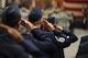 Air Force Members Saluting