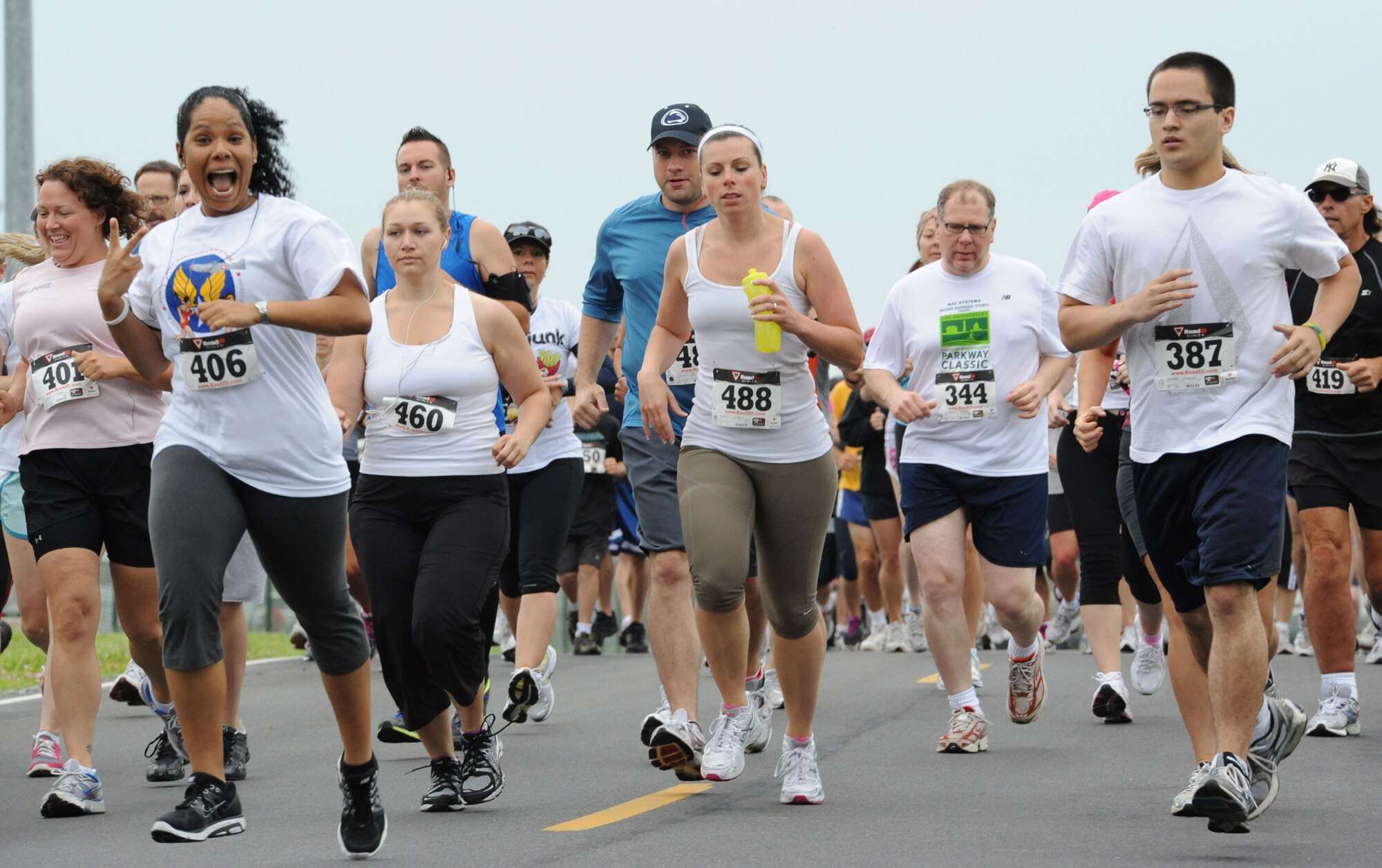 Runners participate in the Heritage Half Marathon at the Air Mobility Command Museum June 5, 2011.  Runners were able to participate in either the half marathon or 5K run.  (U.S. Air Force photo by Staff Sgt. Chad Padgett)
