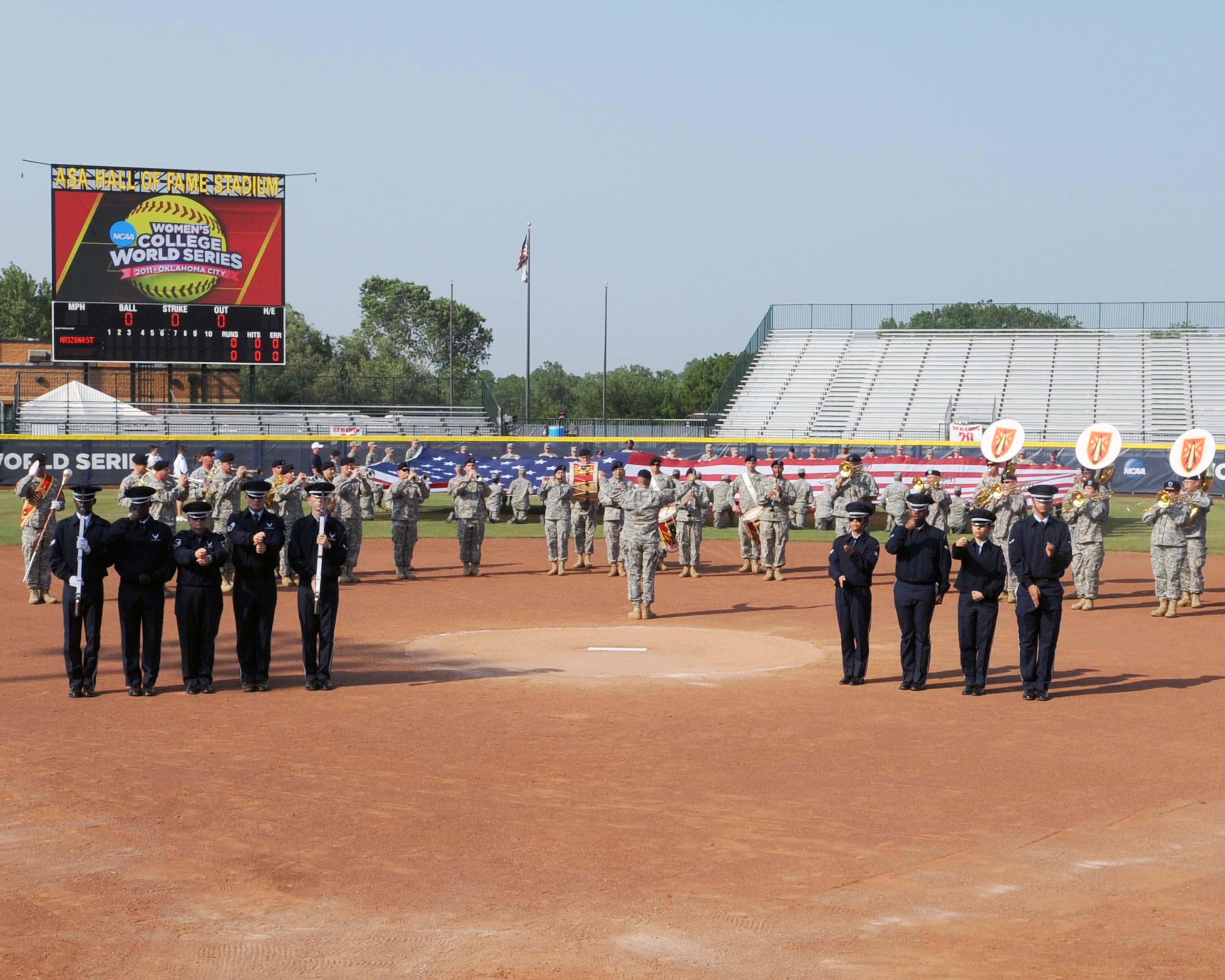 Altus Airmen participate in NCAA Women’s College World Series opening